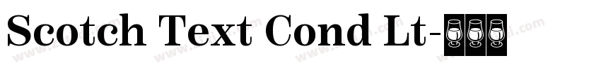 Scotch Text Cond Lt字体转换